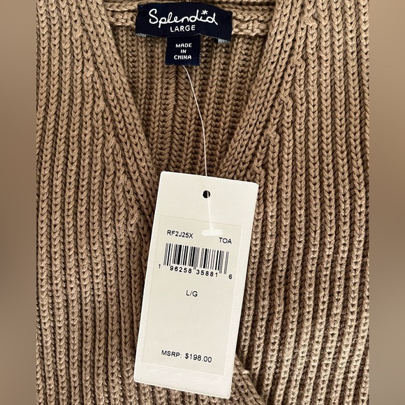 Splendid Size:LG  Women Knit Vest Light Brown Super Cute Great for All Season - Picture 7 of 10